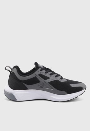 Tenis Running Gris-Negro-Blanco ATHLETIC Nika