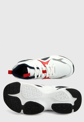 Tenis Lifestyle Blanco-Negro-Rojo ATHLETIC