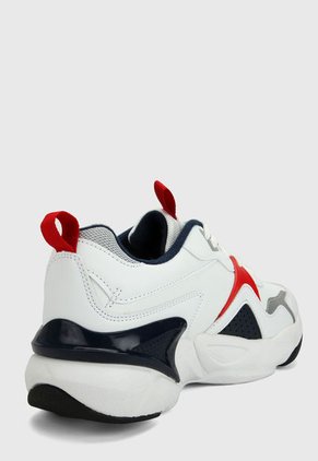 Tenis Lifestyle Blanco-Negro-Rojo ATHLETIC