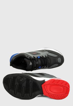 Tenis Lifestyle Negro-Gris-Blanco-Rojo ATHLETIC