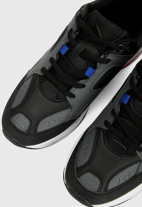 Tenis Lifestyle Negro-Gris-Blanco-Rojo ATHLETIC