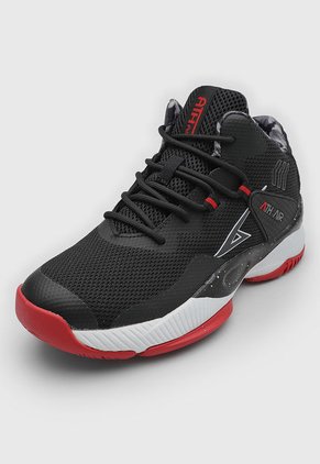 Tenis Basketball Negro-Blanco-Rojo ATHLETIC James
