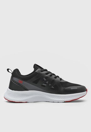Tenis Running Negro-Blanco-Rojo ATHLETIC Inessa