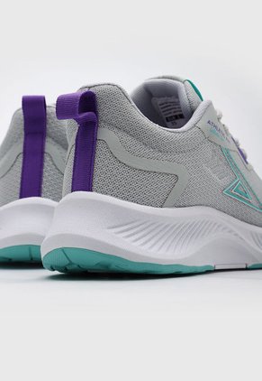 Tenis Running Gris-Violeta-Verde Menta ATHLETIC Agata
