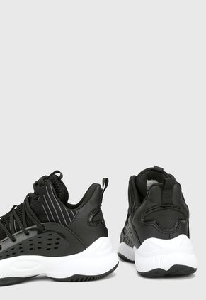 Tenis Basketball Negro-Blanco-Gris ATHLETIC