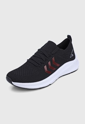 Tenis Running Negro-Blanco-Rojo ATHLETIC