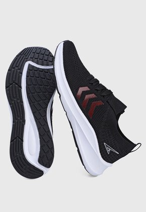 Tenis Running Negro-Blanco-Rojo ATHLETIC