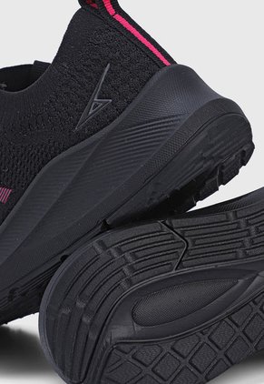 Tenis Running Negro-Fucsia ATHLETIC