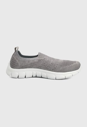 Tenis Running Gris-Blanco ATHLETIC