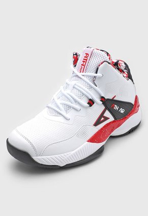 Tenis Basketball Blanco-Rojo-Negro ATHLETIC James