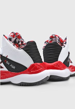 Tenis Basketball Blanco-Rojo-Negro ATHLETIC James