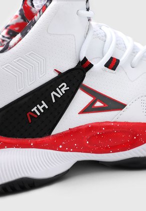 Tenis Basketball Blanco-Rojo-Negro ATHLETIC James
