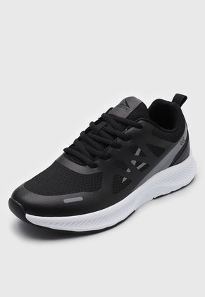 Tenis Running Negro-Blanco-Gris ATHLETIC Inessa