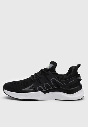 Tenis Running Negro-Blanco ATHLETIC Akin
