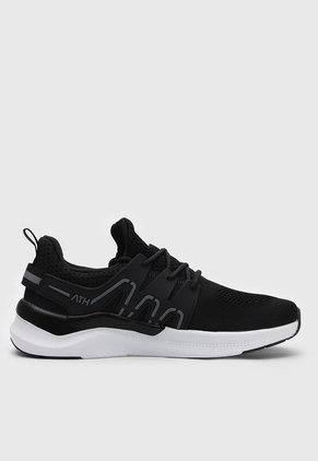 Tenis Running Negro-Blanco ATHLETIC Akin