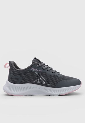 Tenis Running Gris-Rosa-Blanco ATHLETIC Agata