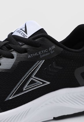 Tenis Running Negro-Blanco-Gris ATHLETIC Agata