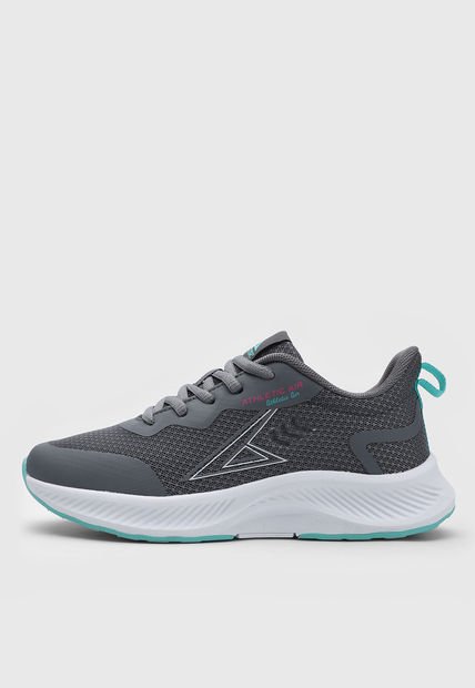 Tenis Running Gris-Verde Menta-Magenta ATHLETIC Agata