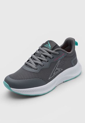 Tenis Running Gris-Verde Menta-Magenta ATHLETIC Agata