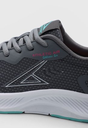 Tenis Running Gris-Verde Menta-Magenta ATHLETIC Agata