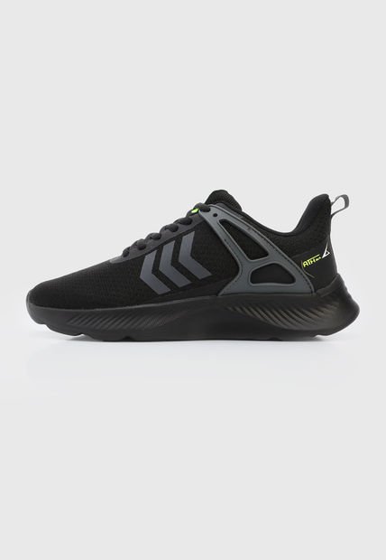 Tenis Running Negro-Gris-Verde Neón ATHLETIC Alligator