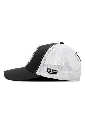 Gorra Atlético Nacional Oficial De Malla Escudo Negro/Blanco