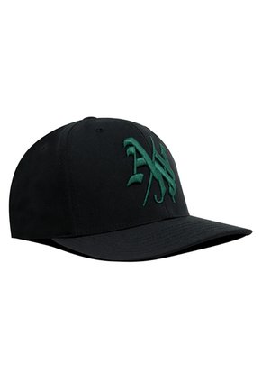 Gorra Atlético Nacional Oficial A/N Gótico Bn-0029 Negro