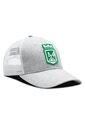 Gorra Atlético Nacional Oficial De Malla Escudo Gris/Blanco de Atlético Nacional