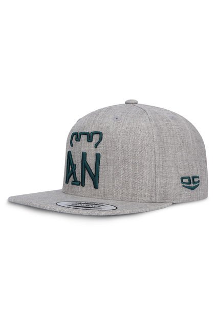 Gorra Atlético Nacional Oficial Flexfit 6089M Plana Gris Haspe