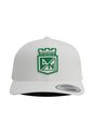 Gorra Atlético Nacional Oficial Premium Flexfit 6389 Nacional Blanca Estrellas de Atlético Nacional