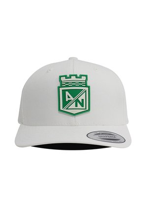 Gorra Atlético Nacional Oficial Premium Flexfit 6389 Nacional Blanca Estrellas