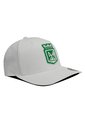 Gorra Atlético Nacional Oficial Premium Flexfit 6389 Nacional Blanca Estrellas de Atlético Nacional