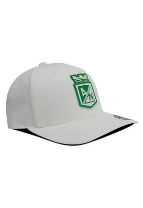 Gorra Atlético Nacional Oficial Premium Flexfit 6389 Nacional Blanca Estrellas