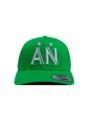 Gorra Atlético Nacional Oficial Premium Flexfit 6389 Verde A/N Estrellas de Atlético Nacional