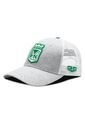 Gorra Atlético Nacional Oficial De Malla Escudo Gris/Blanco de Atlético Nacional