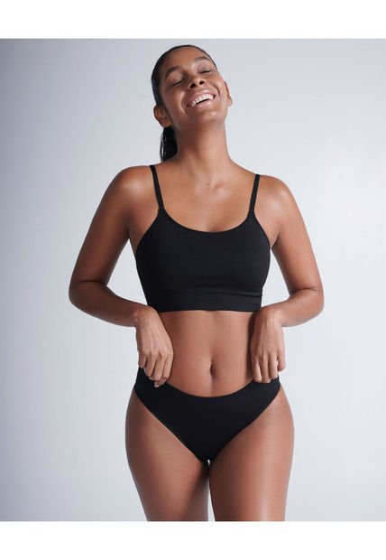 Top Para Mujer Top Color Negro Marca Atmos #31220031