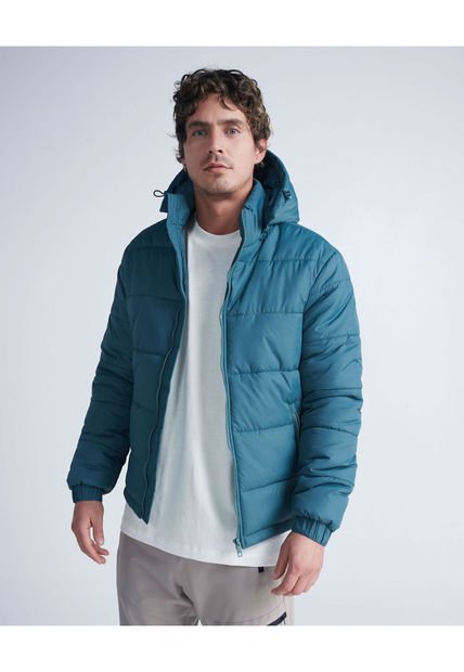 Chaqueta Para Hombre Acolchada Color Verde  Marca Atmos #32080006