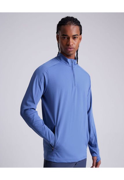 Buzo Para Hombre Cuello Alto O Cuello Tortuga Color Azul Medio Marca Atmos #32060026