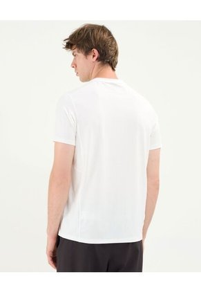 Camiseta Para Hombre Manga Corta Cuello Redondo Color Marfil Marca Atmos #32090011