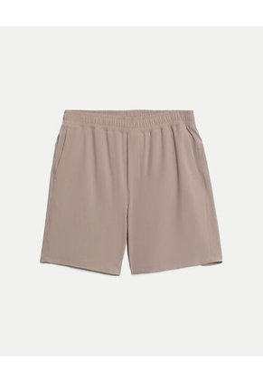 Bermuda Para Hombre Deportiva Largo Color Beige Marca Atmos #32100140