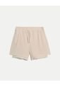 Bermuda  Para Hombre Deportiva Largo Color Crema Marca Atmos #32100135 de Atmos