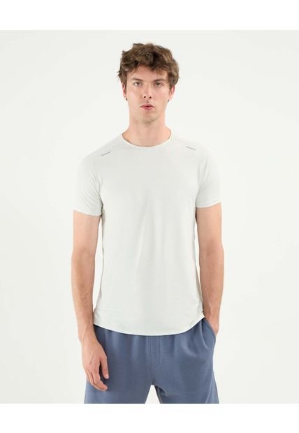 Camiseta Para Hombre Manga Corta Cuello Redondo Color Blanco Marca Atmos #32090212