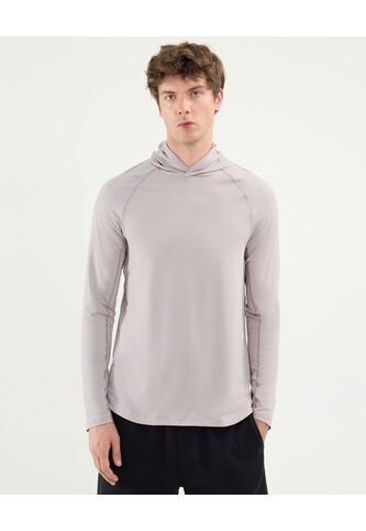 Camiseta Para Hombre Manga Larga Cuello Redondo Color Gris Claro Marca Atmos #32090164 Atmos