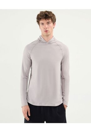 Camiseta Para Hombre Manga Larga Cuello Redondo Color Gris Claro Marca Atmos #32090164