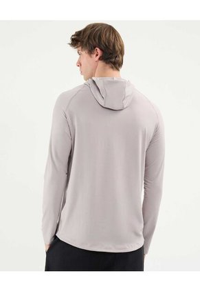 Camiseta Para Hombre Manga Larga Cuello Redondo Color Gris Claro Marca Atmos #32090164