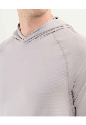 Camiseta Para Hombre Manga Larga Cuello Redondo Color Gris Claro Marca Atmos #32090164