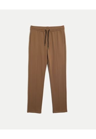 Pantalón Recto Con Detalle De Venas  Para Hombre Café Atmos Atmos