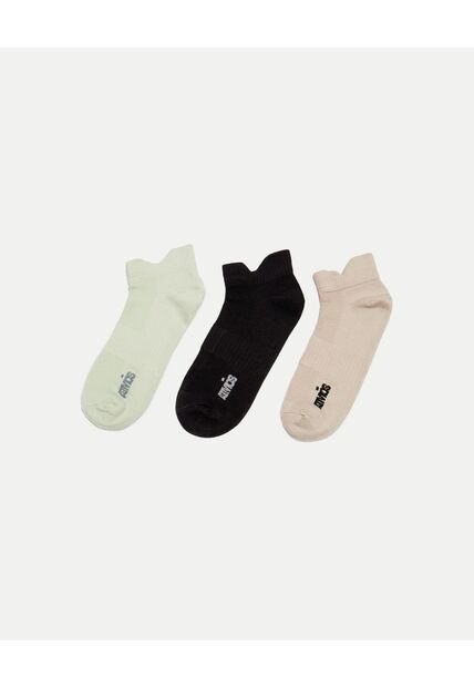 Pack X 3 Medias Tobilleras X3 Para Mujer Verde Atmos