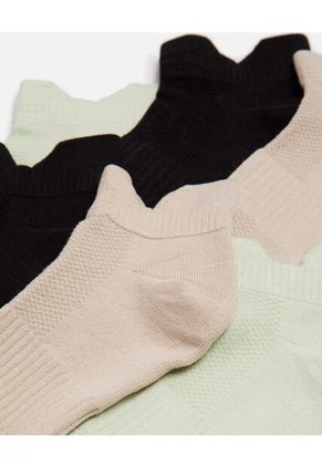 Pack X 3 Medias Tobilleras X3 Para Mujer Verde Atmos