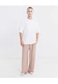 Pantalon Barrel En Burda Liviana  Para Hombre Crema Atmos de Atmos